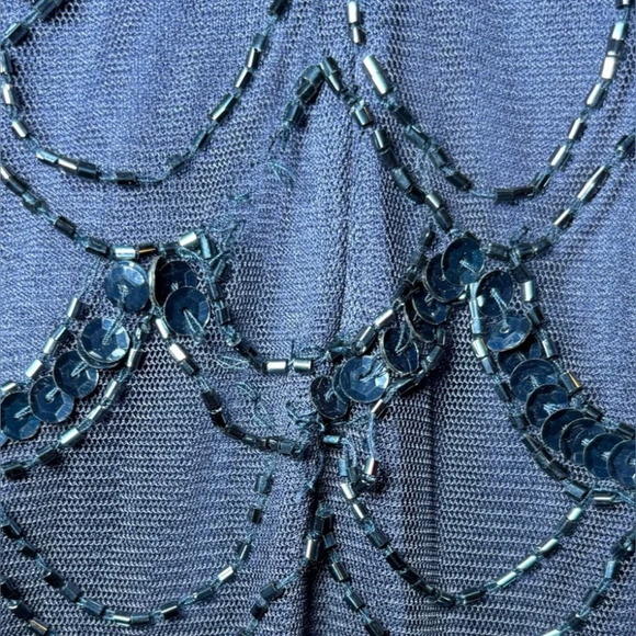 Cache Maxi Sequin Beaded Formal gown  Dress size 10 - Picture 5 of 7